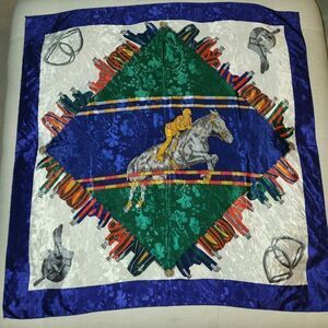 Vintage equestrian scarf